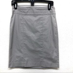 Loft Grey Pencil Skirt - 0